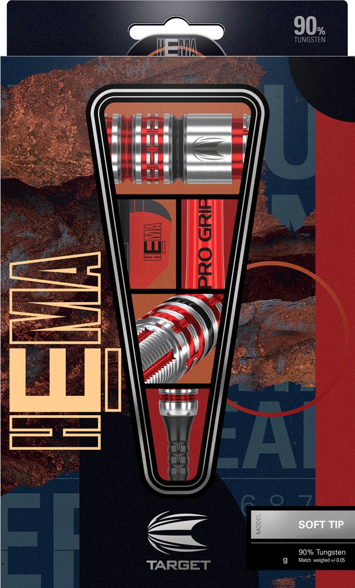 Target Darts Hema 10 90% Soft Tip Darts 20 grams